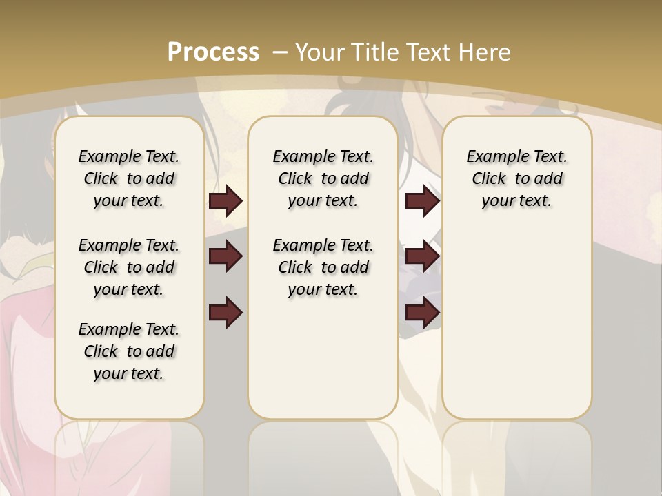 A Man In A Tuxedo And A Woman In A Dress PowerPoint Template