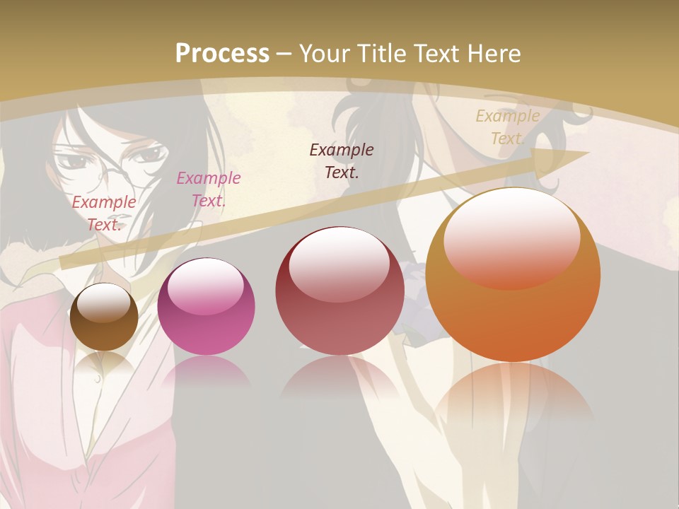 A Man In A Tuxedo And A Woman In A Dress PowerPoint Template