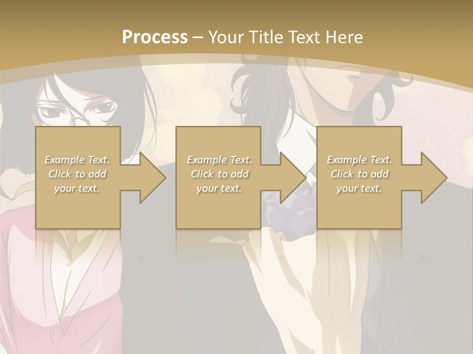 A Man In A Tuxedo And A Woman In A Dress PowerPoint Template