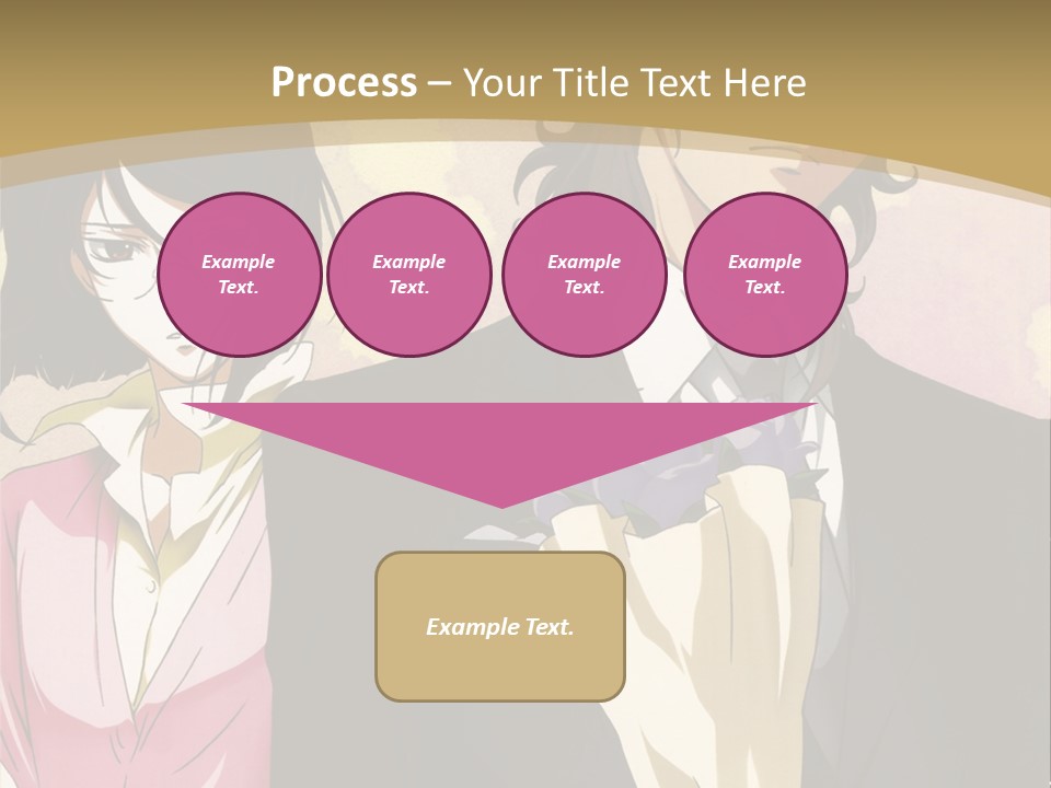 A Man In A Tuxedo And A Woman In A Dress PowerPoint Template