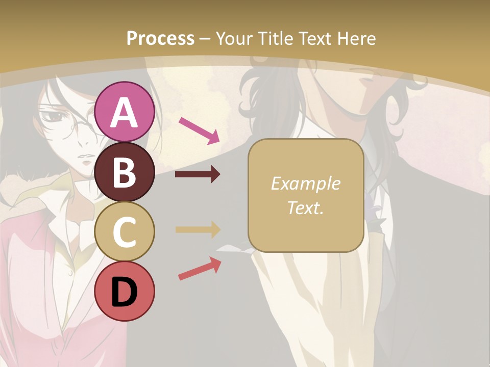 A Man In A Tuxedo And A Woman In A Dress PowerPoint Template