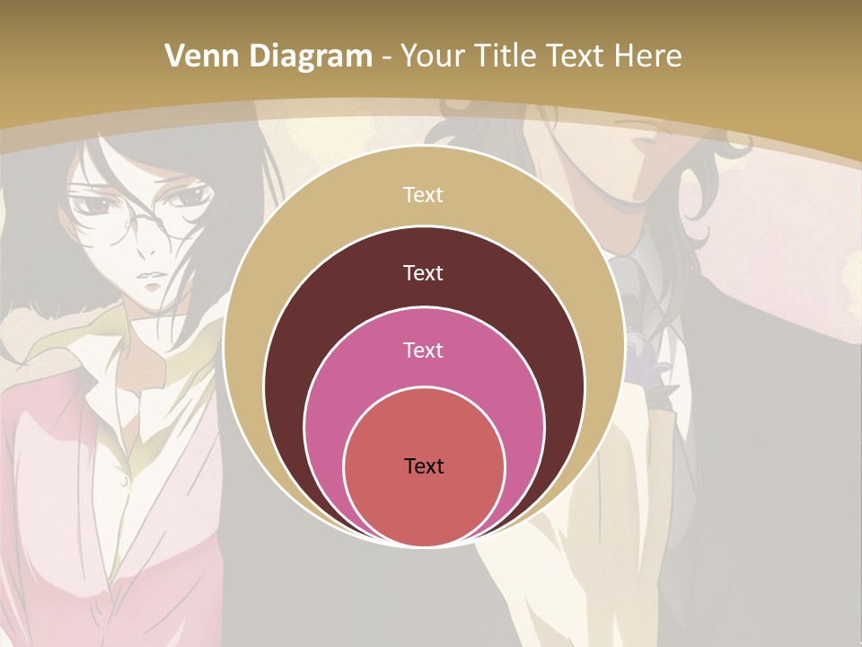 A Man In A Tuxedo And A Woman In A Dress PowerPoint Template