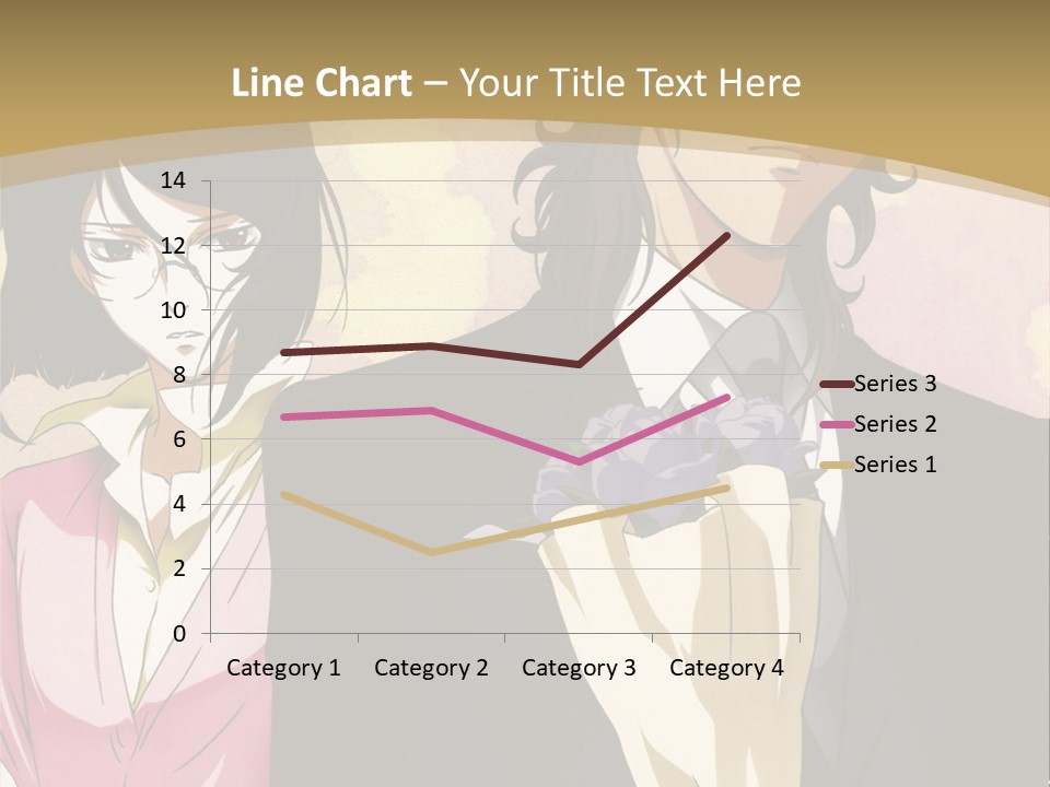A Man In A Tuxedo And A Woman In A Dress PowerPoint Template