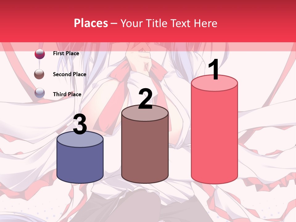 A Girl In A Hat With A Red Bow On Her Head PowerPoint Template