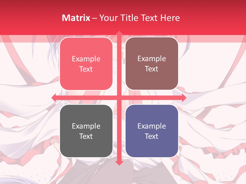 A Girl In A Hat With A Red Bow On Her Head PowerPoint Template