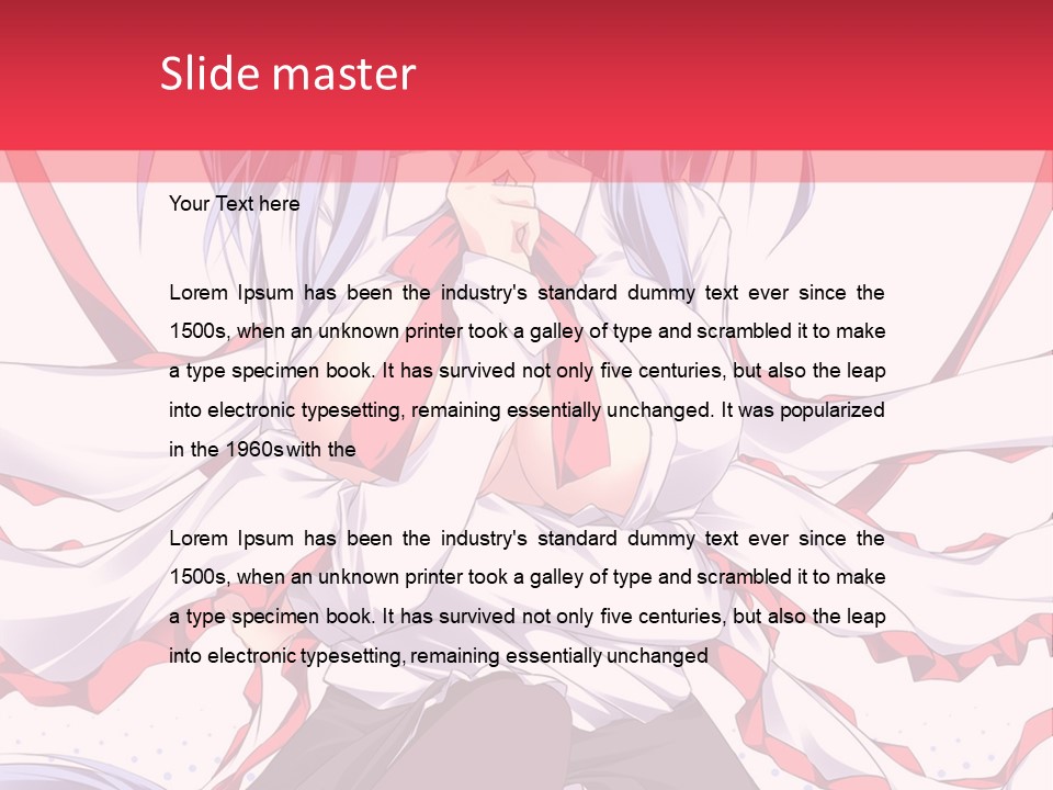 A Girl In A Hat With A Red Bow On Her Head PowerPoint Template