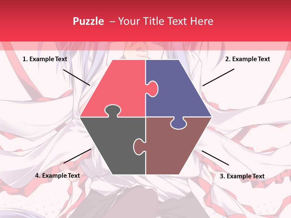 A Girl In A Hat With A Red Bow On Her Head PowerPoint Template