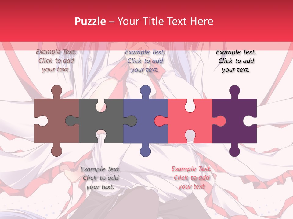 A Girl In A Hat With A Red Bow On Her Head PowerPoint Template