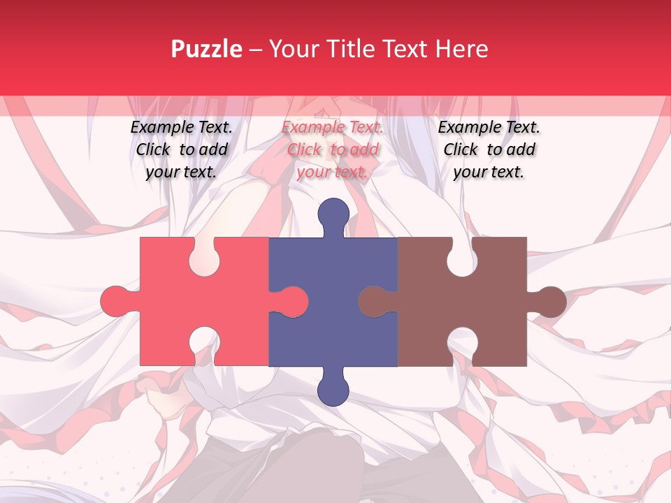 A Girl In A Hat With A Red Bow On Her Head PowerPoint Template