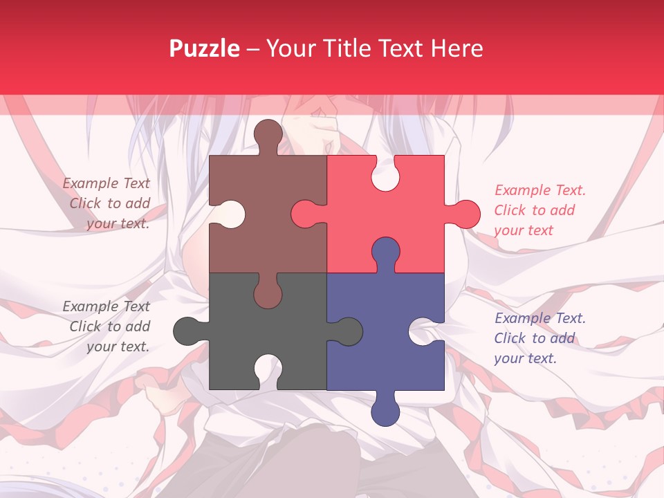 A Girl In A Hat With A Red Bow On Her Head PowerPoint Template