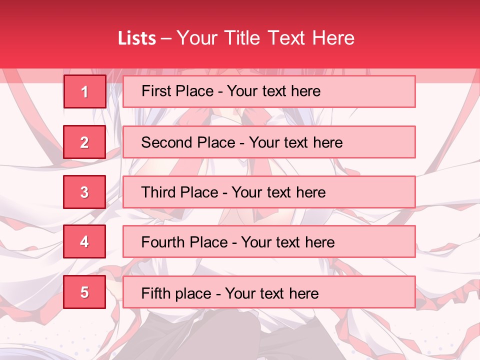 A Girl In A Hat With A Red Bow On Her Head PowerPoint Template