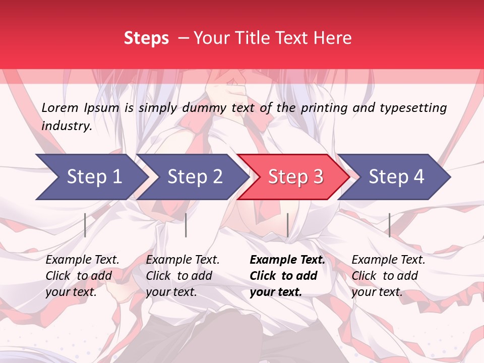 A Girl In A Hat With A Red Bow On Her Head PowerPoint Template