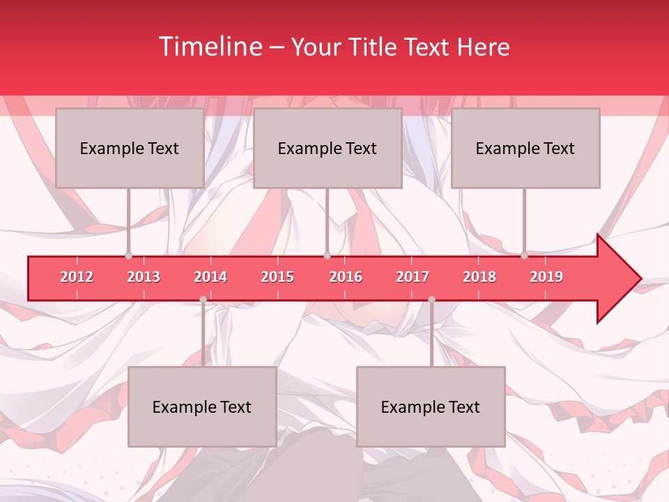 A Girl In A Hat With A Red Bow On Her Head PowerPoint Template