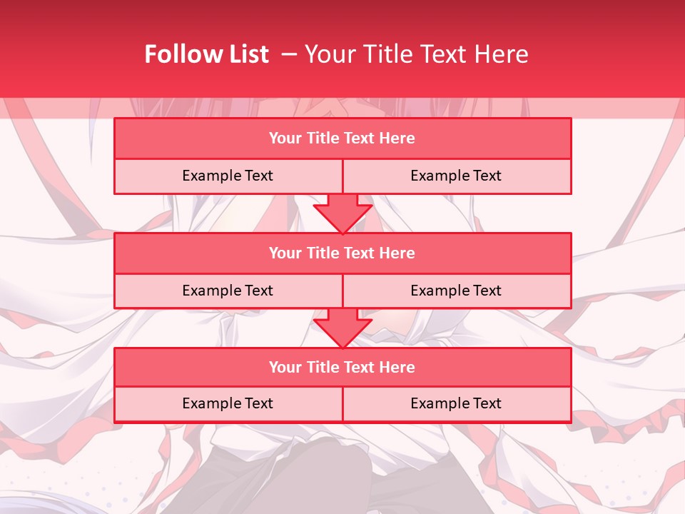 A Girl In A Hat With A Red Bow On Her Head PowerPoint Template