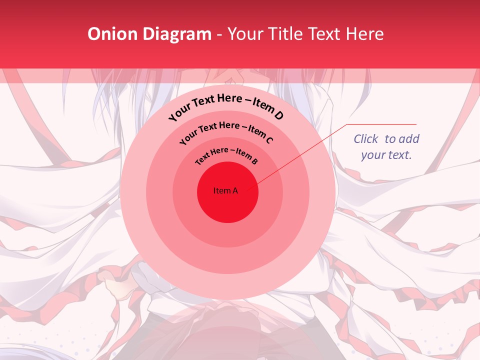 A Girl In A Hat With A Red Bow On Her Head PowerPoint Template