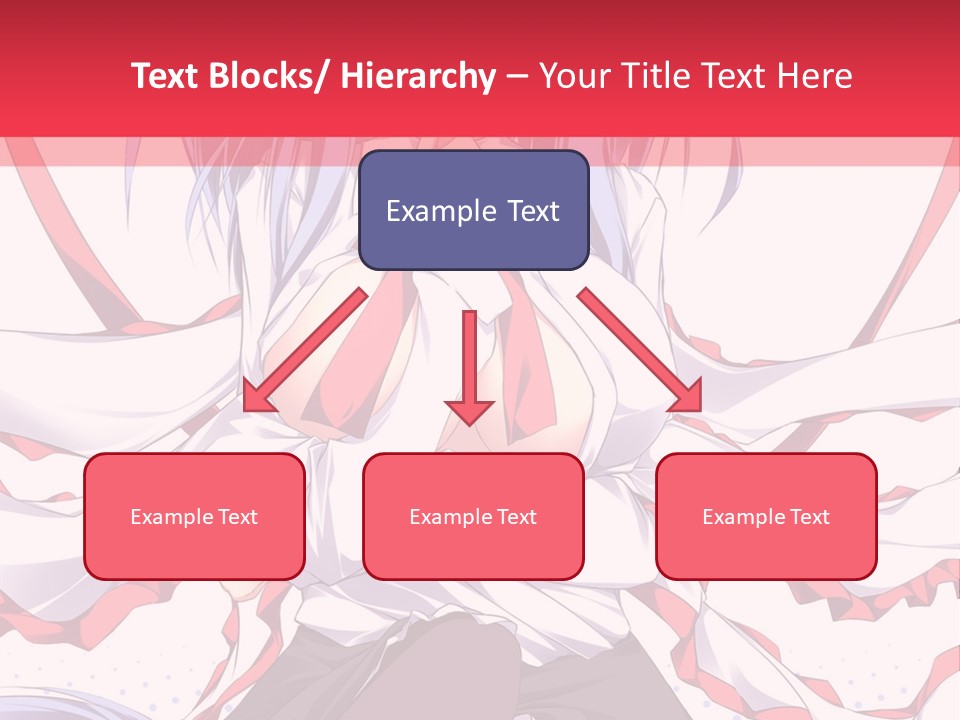 A Girl In A Hat With A Red Bow On Her Head PowerPoint Template