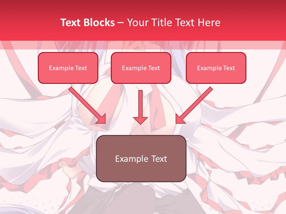 A Girl In A Hat With A Red Bow On Her Head PowerPoint Template