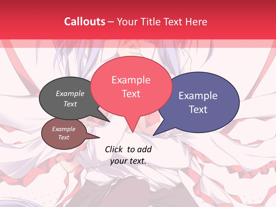 A Girl In A Hat With A Red Bow On Her Head PowerPoint Template