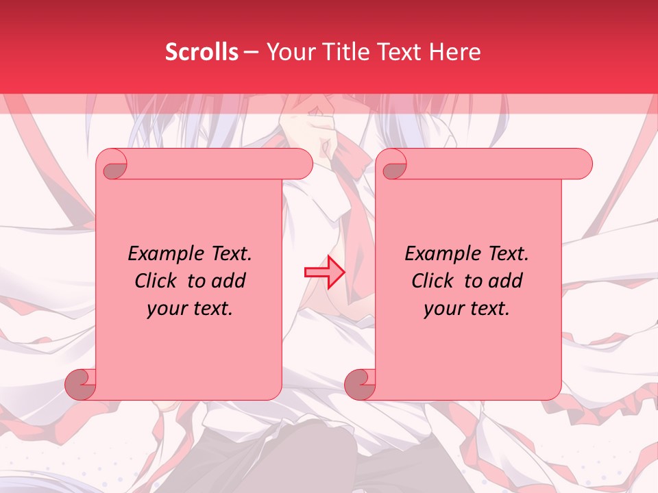 A Girl In A Hat With A Red Bow On Her Head PowerPoint Template