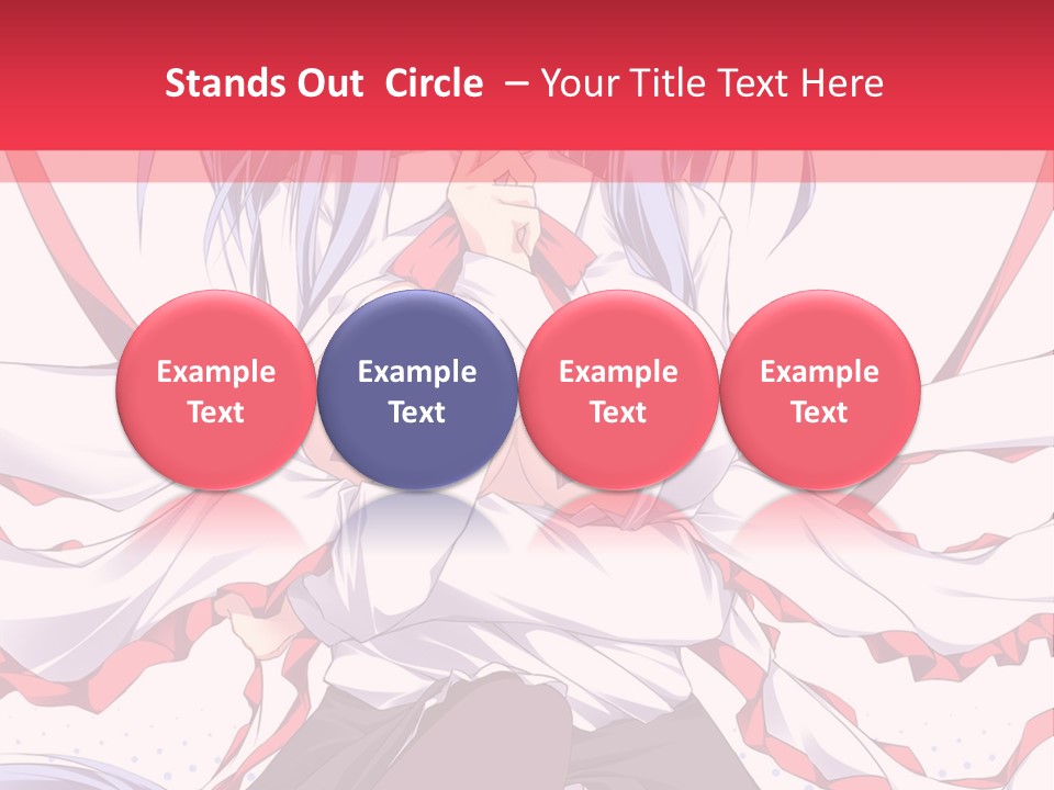 A Girl In A Hat With A Red Bow On Her Head PowerPoint Template