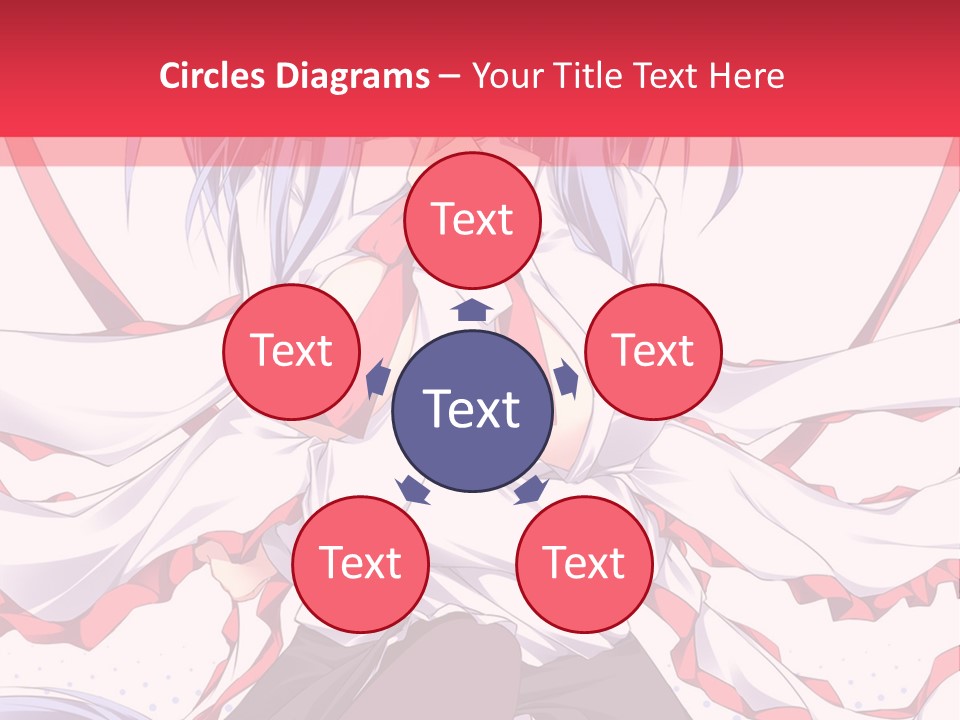 A Girl In A Hat With A Red Bow On Her Head PowerPoint Template