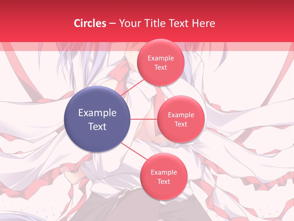 A Girl In A Hat With A Red Bow On Her Head PowerPoint Template