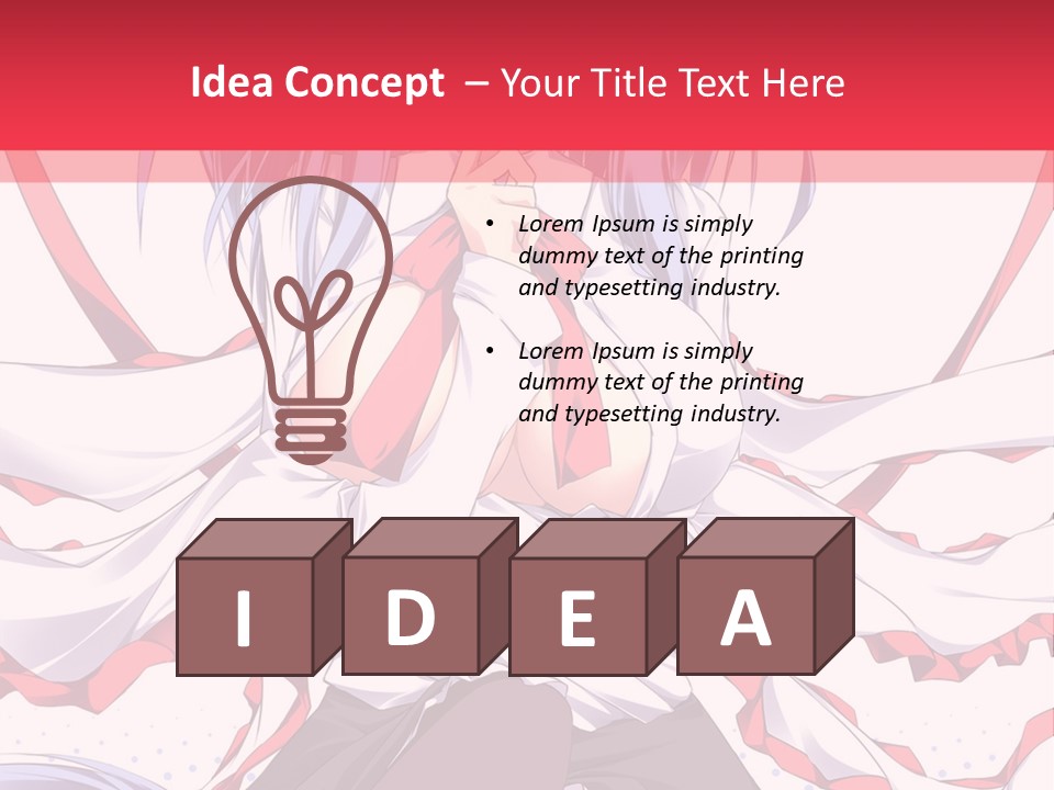 A Girl In A Hat With A Red Bow On Her Head PowerPoint Template