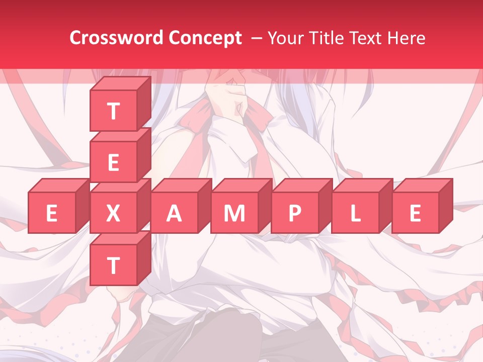 A Girl In A Hat With A Red Bow On Her Head PowerPoint Template