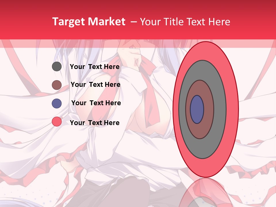 A Girl In A Hat With A Red Bow On Her Head PowerPoint Template