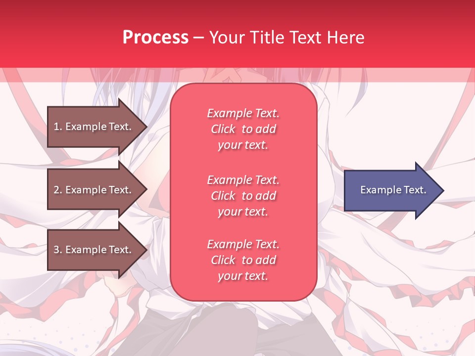 A Girl In A Hat With A Red Bow On Her Head PowerPoint Template