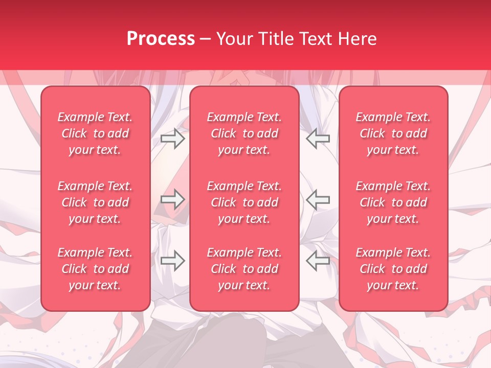 A Girl In A Hat With A Red Bow On Her Head PowerPoint Template