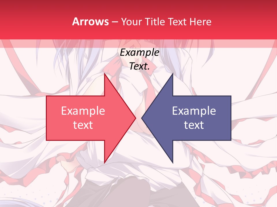 A Girl In A Hat With A Red Bow On Her Head PowerPoint Template