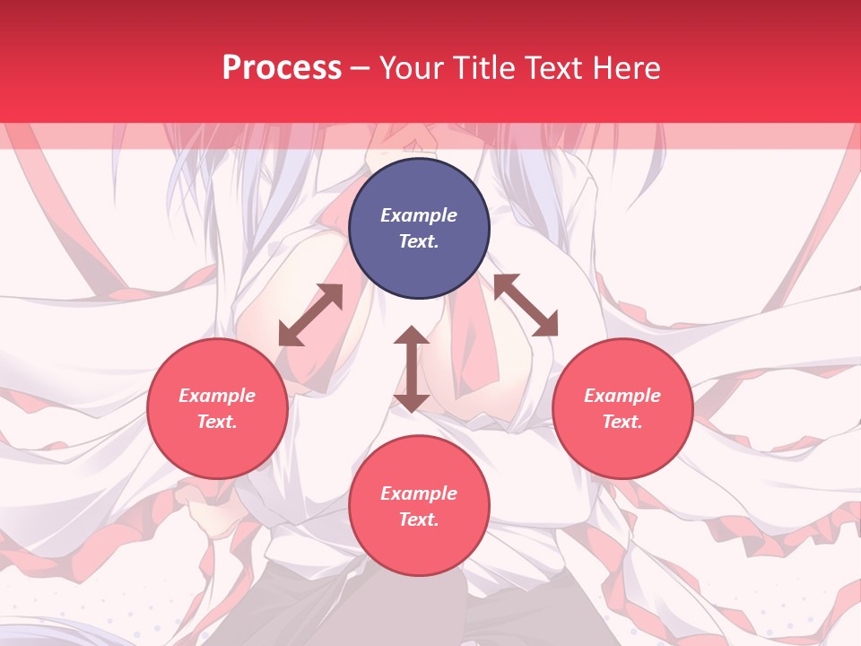 A Girl In A Hat With A Red Bow On Her Head PowerPoint Template