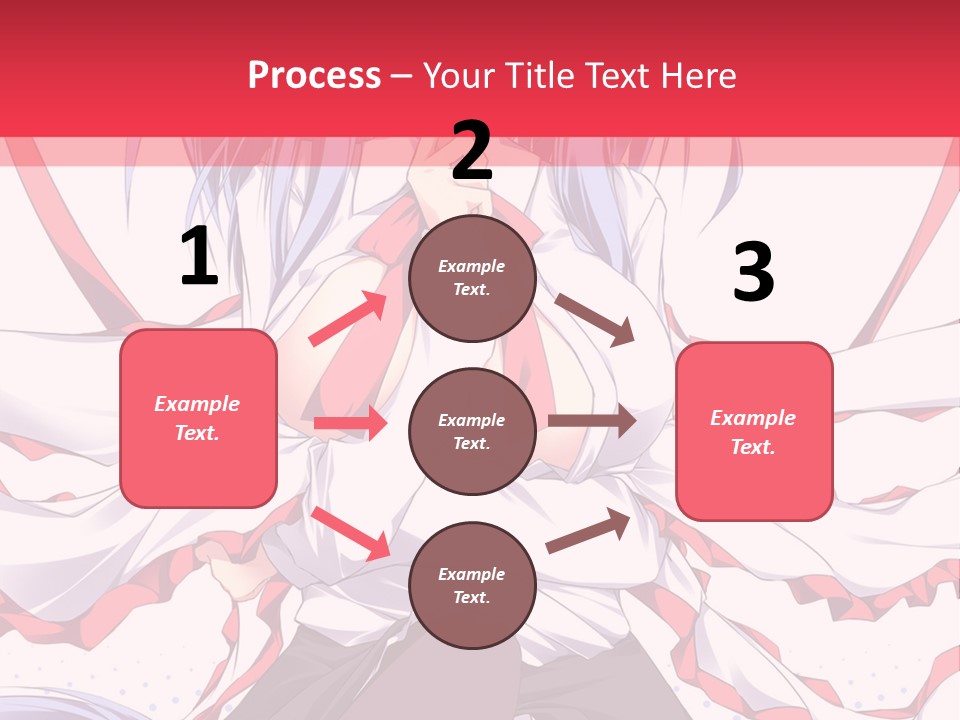 A Girl In A Hat With A Red Bow On Her Head PowerPoint Template