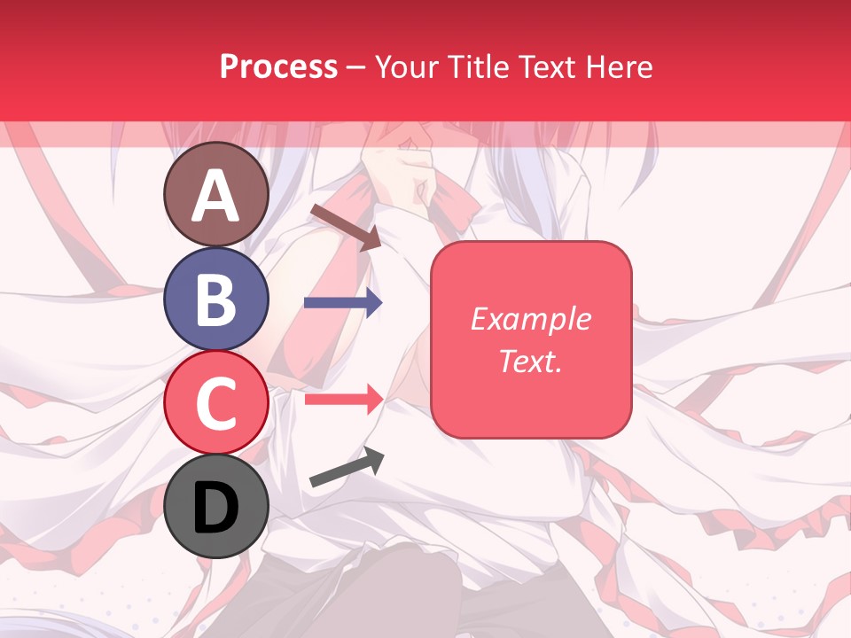 A Girl In A Hat With A Red Bow On Her Head PowerPoint Template