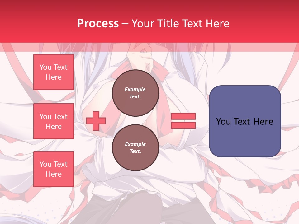 A Girl In A Hat With A Red Bow On Her Head PowerPoint Template