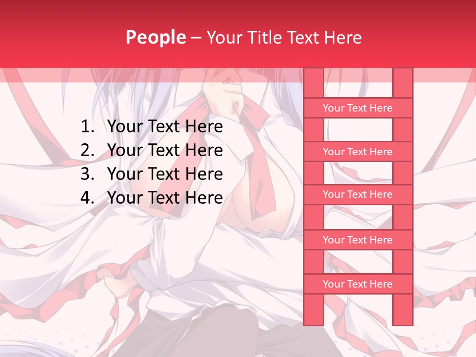 A Girl In A Hat With A Red Bow On Her Head PowerPoint Template