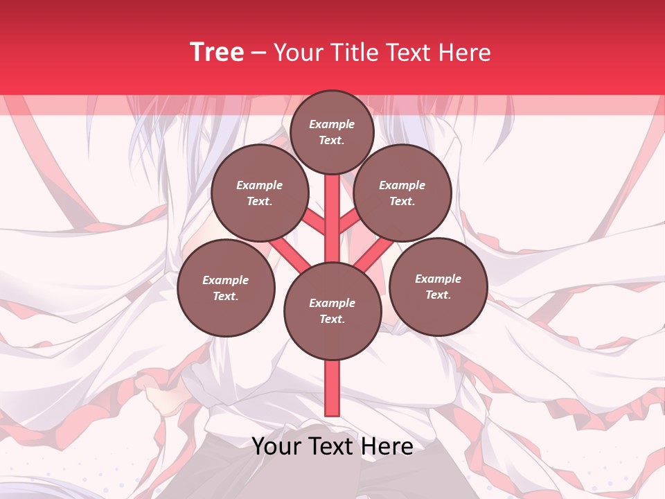 A Girl In A Hat With A Red Bow On Her Head PowerPoint Template