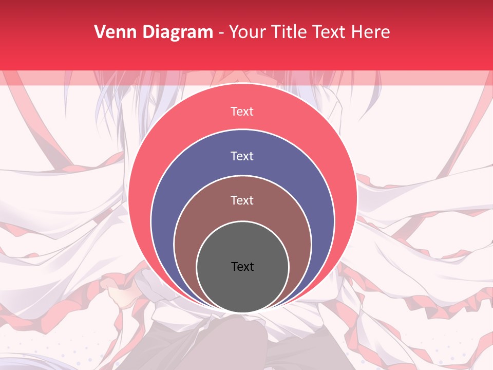 A Girl In A Hat With A Red Bow On Her Head PowerPoint Template