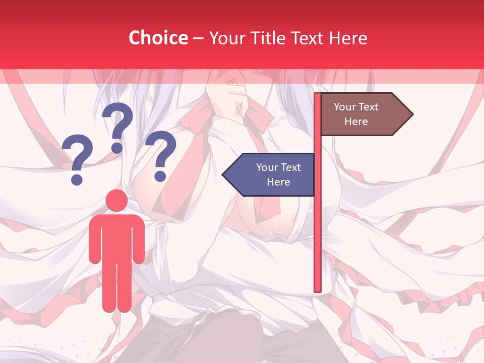 A Girl In A Hat With A Red Bow On Her Head PowerPoint Template