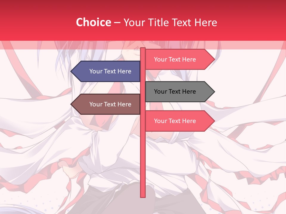 A Girl In A Hat With A Red Bow On Her Head PowerPoint Template