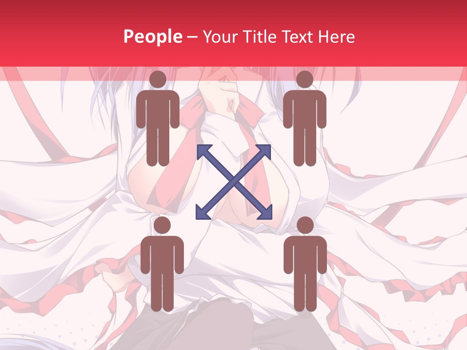 A Girl In A Hat With A Red Bow On Her Head PowerPoint Template