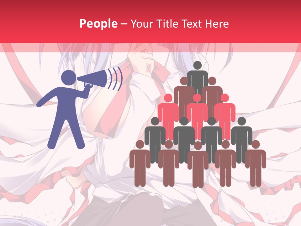 A Girl In A Hat With A Red Bow On Her Head PowerPoint Template