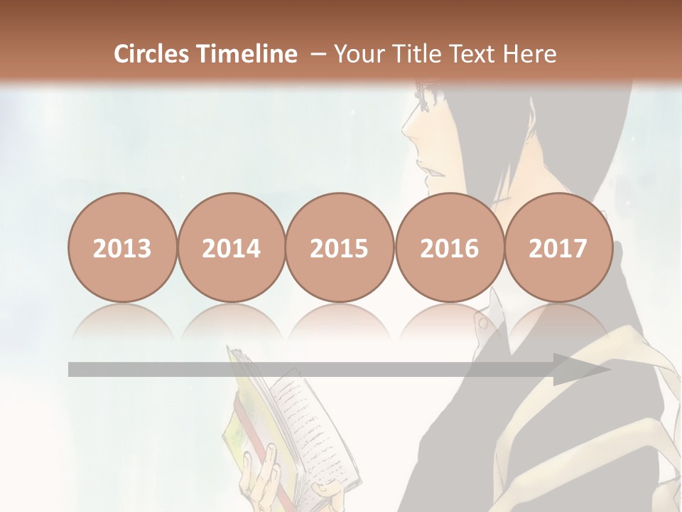 A Man Is Reading A Book In Front Of A Wall PowerPoint Template