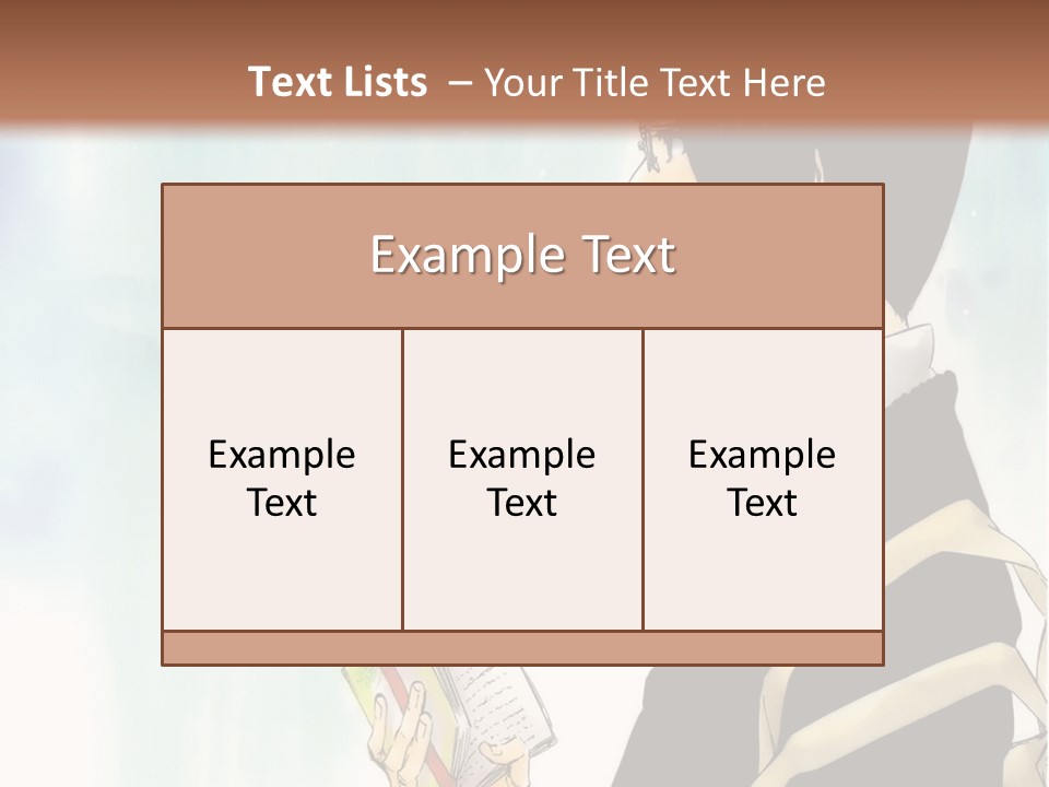 A Man Is Reading A Book In Front Of A Wall PowerPoint Template