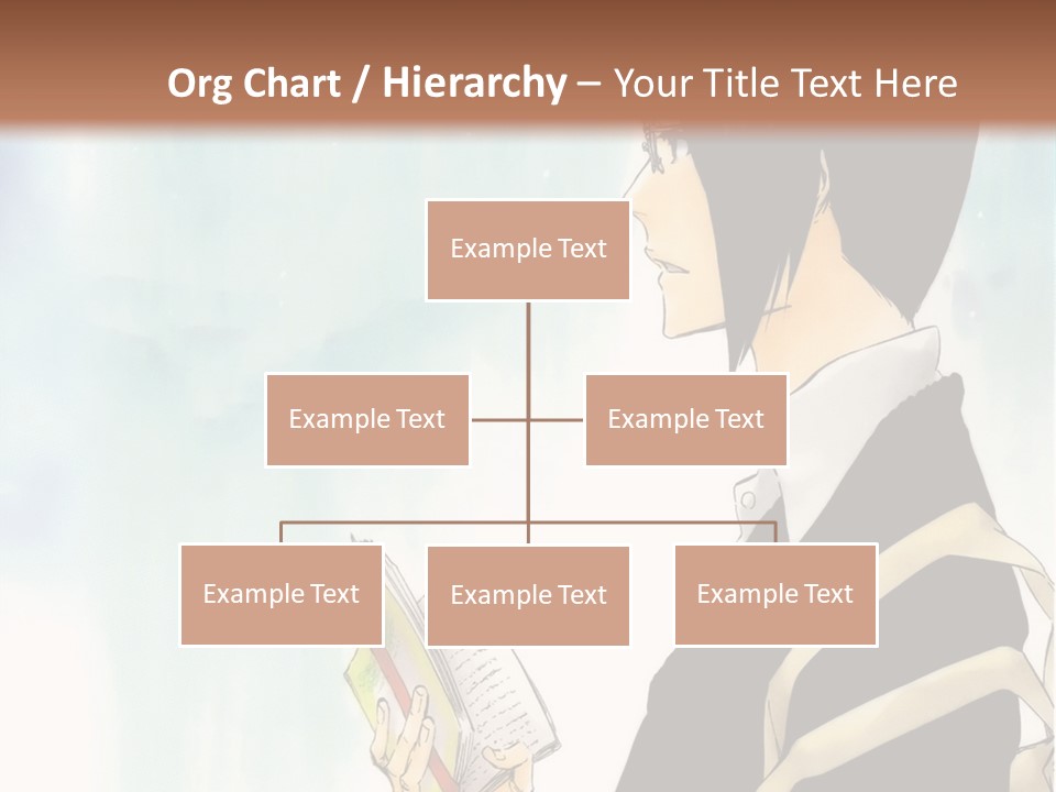 A Man Is Reading A Book In Front Of A Wall PowerPoint Template