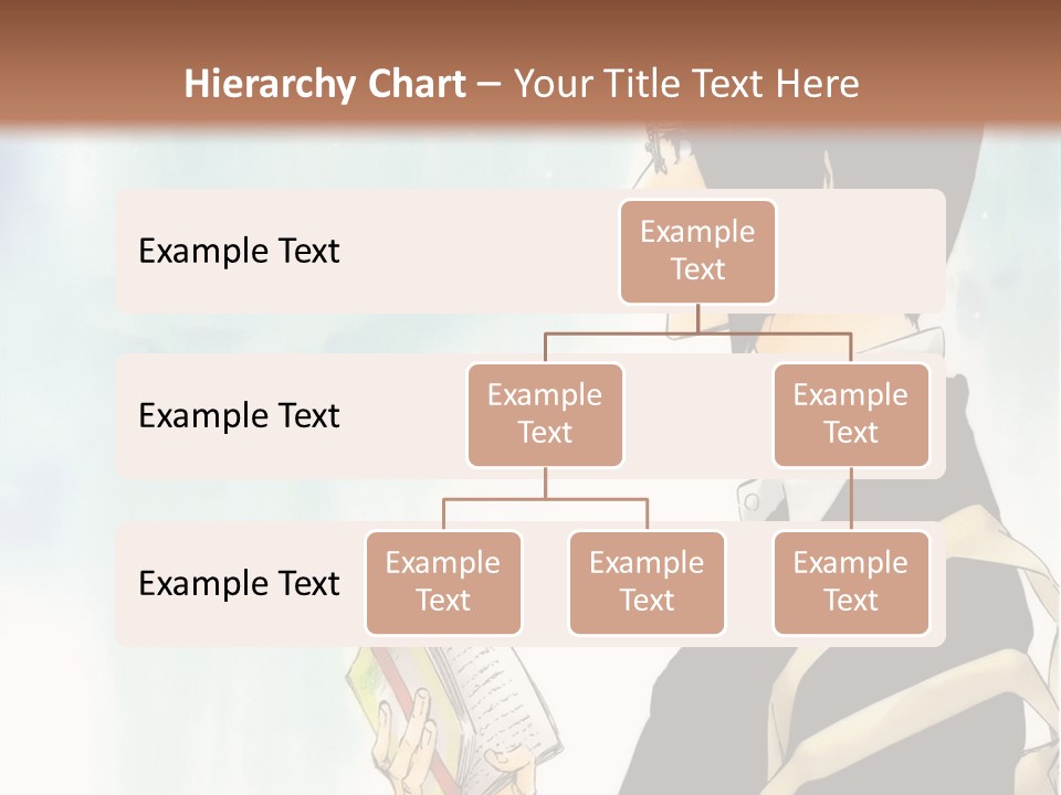 A Man Is Reading A Book In Front Of A Wall PowerPoint Template