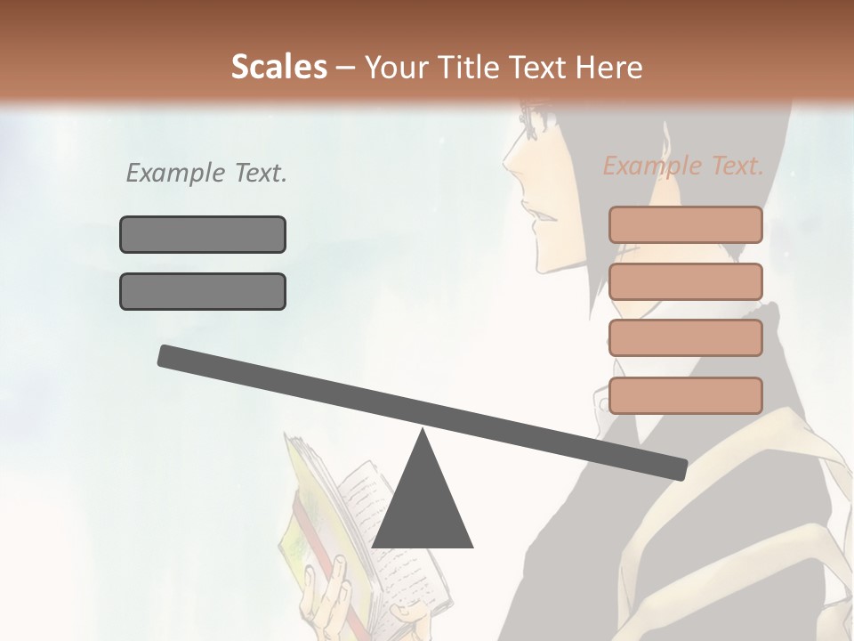 A Man Is Reading A Book In Front Of A Wall PowerPoint Template
