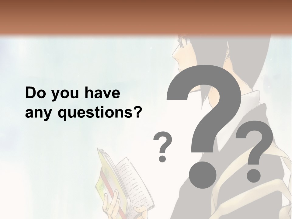 A Man Is Reading A Book In Front Of A Wall PowerPoint Template