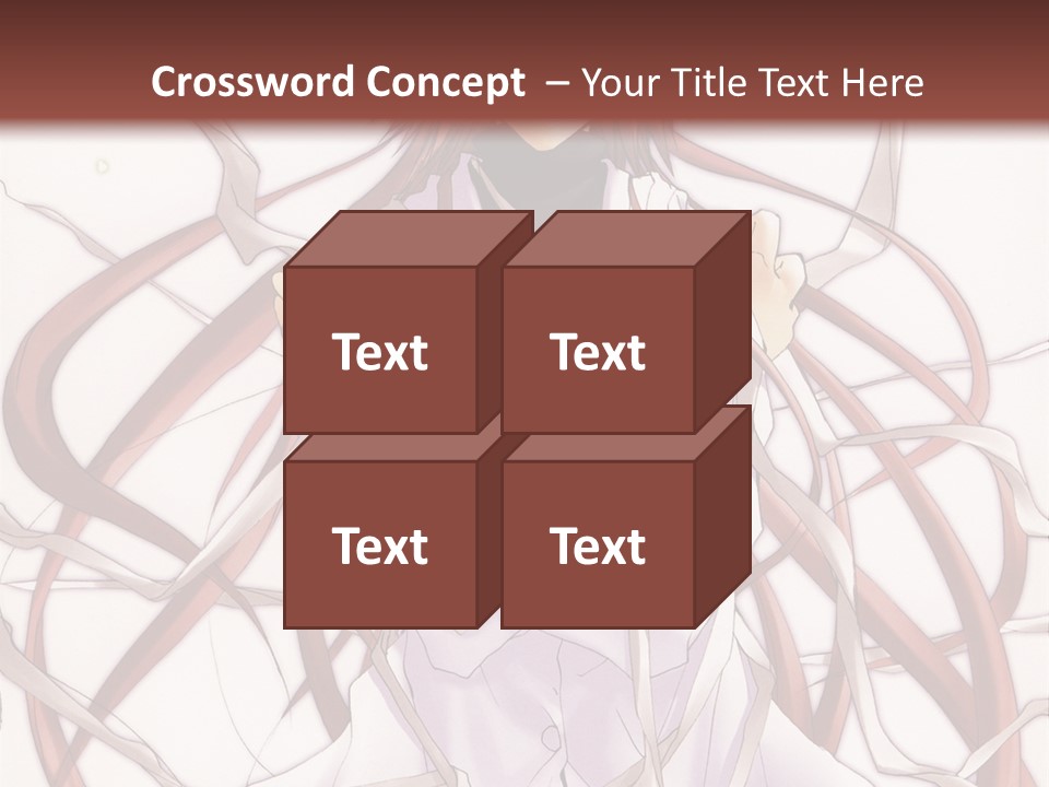 A Woman With Red Hair Is Standing In Front Of A Tree PowerPoint Template